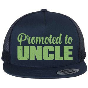 Promoted to Uncle New Baby Niece Nephew  Flat Bill Trucker Hat