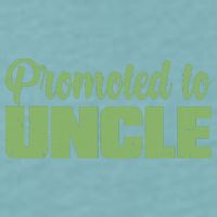 Promoted to Uncle New Baby Niece Nephew  Sueded Cloud Jersey T-Shirt