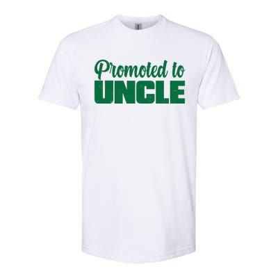 Promoted to Uncle New Baby Niece Nephew  Softstyle® CVC T-Shirt