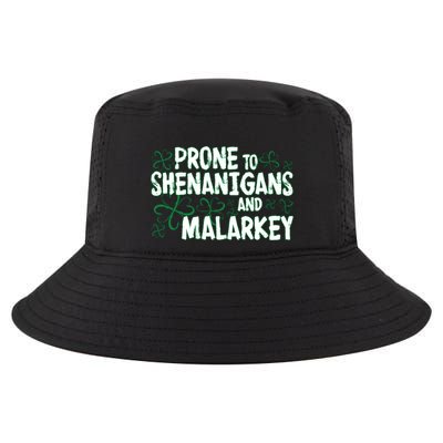 Prone To Shenanigans And Malarkey Cool Comfort Performance Bucket Hat