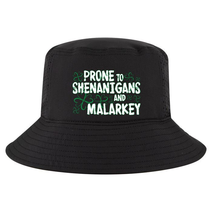 Prone To Shenanigans And Malarkey Cool Comfort Performance Bucket Hat