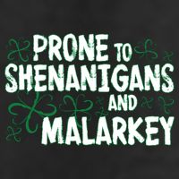 Prone To Shenanigans And Malarkey 7 Panel Mesh Trucker Snapback Hat