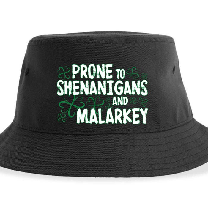 Prone To Shenanigans And Malarkey Sustainable Bucket Hat