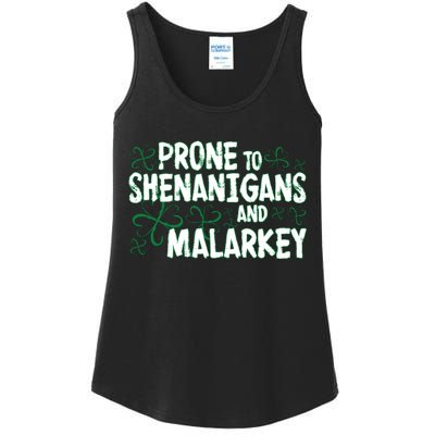 Prone To Shenanigans And Malarkey Ladies Essential Tank