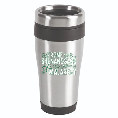 Prone To Shenanigans And Malarkey 16oz Travel Tumbler