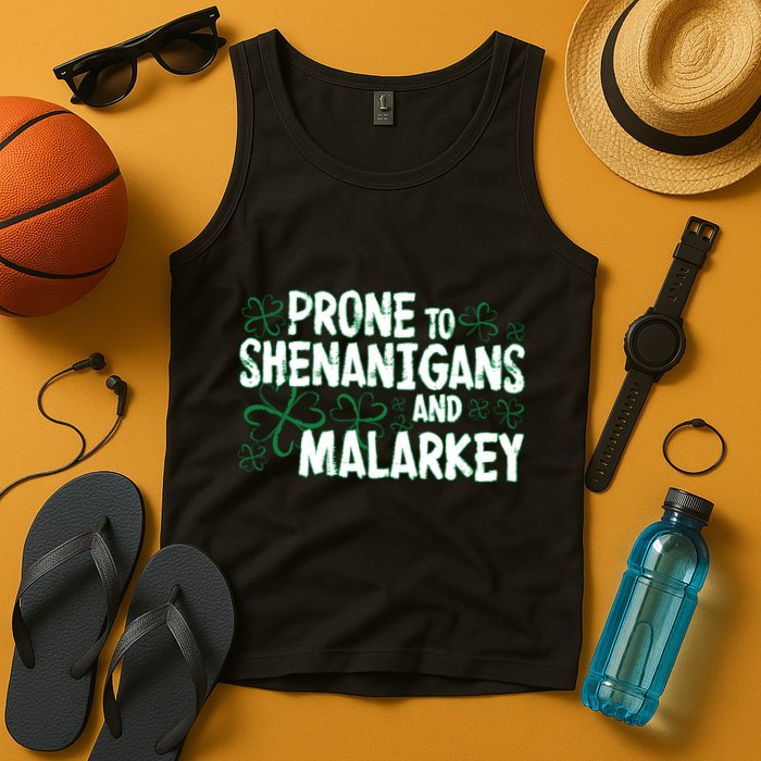 Prone To Shenanigans And Malarkey Tank Top