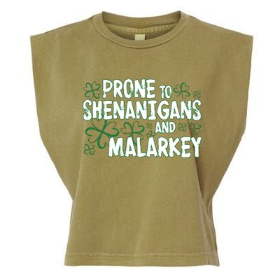 Prone To Shenanigans And Malarkey Garment-Dyed Women's Muscle Tee