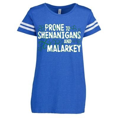 Prone To Shenanigans And Malarkey Enza Ladies Jersey Football T-Shirt