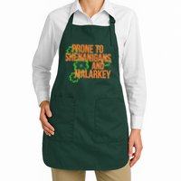 Prone to Shenanigans and Malarkey St Patty's Day Apron