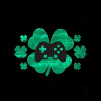 Prone To Shenanigans Video Games Shamrock Gamer 16oz Travel Tumbler