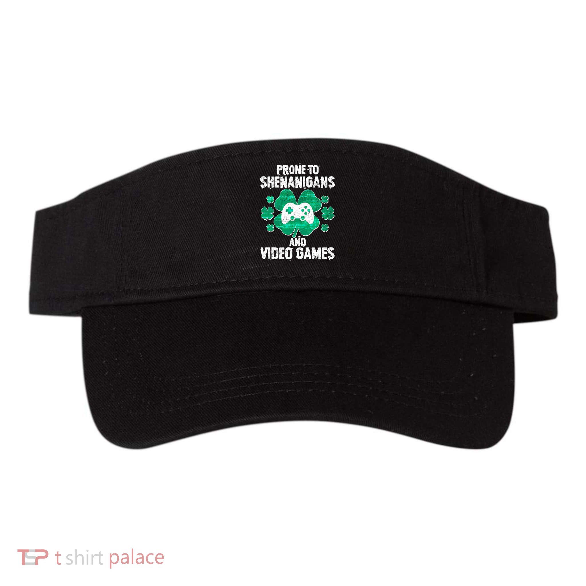 Prone To Shenanigans Video Games Shamrock Gamer Visor