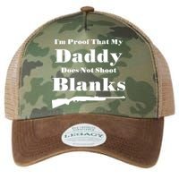Proof My Daddy Does Not Shoot Blanks Legacy Tie Dye Trucker Hat