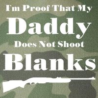 Proof My Daddy Does Not Shoot Blanks Legacy Tie Dye Trucker Hat