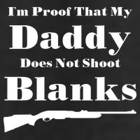 Proof My Daddy Does Not Shoot Blanks Crop Fleece Hoodie