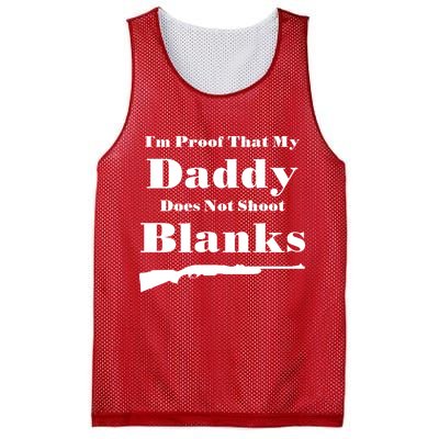 Proof My Daddy Does Not Shoot Blanks Mesh Reversible Basketball Jersey Tank