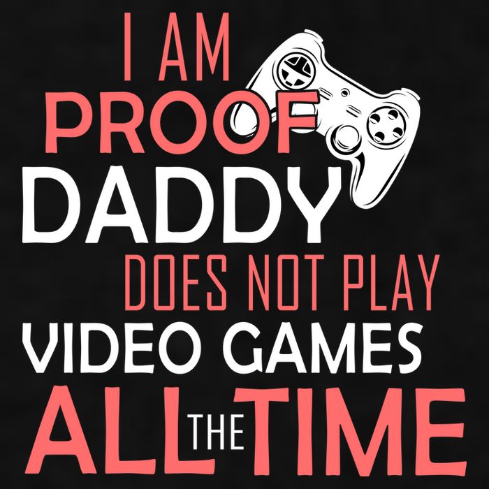 Proof That Daddy Doesn't Play Video Games All The Time Ladies PosiCharge Tri-Blend Wicking Tank