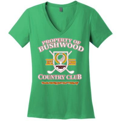 Property Bushwood Country Club Women's V-Neck T-Shirt