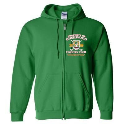 Property Bushwood Country Club Full Zip Hoodie