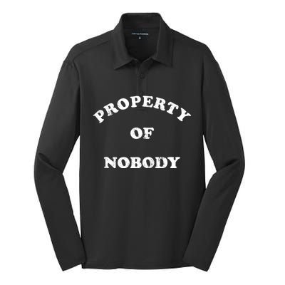 Property Of Nobody Silk Touch Performance Long Sleeve Polo