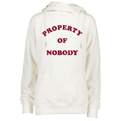 Property Of Nobody Womens Funnel Neck Pullover Hood