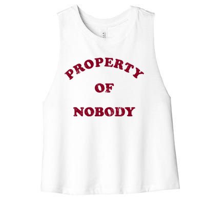 Property Of Nobody Women's Racerback Cropped Tank