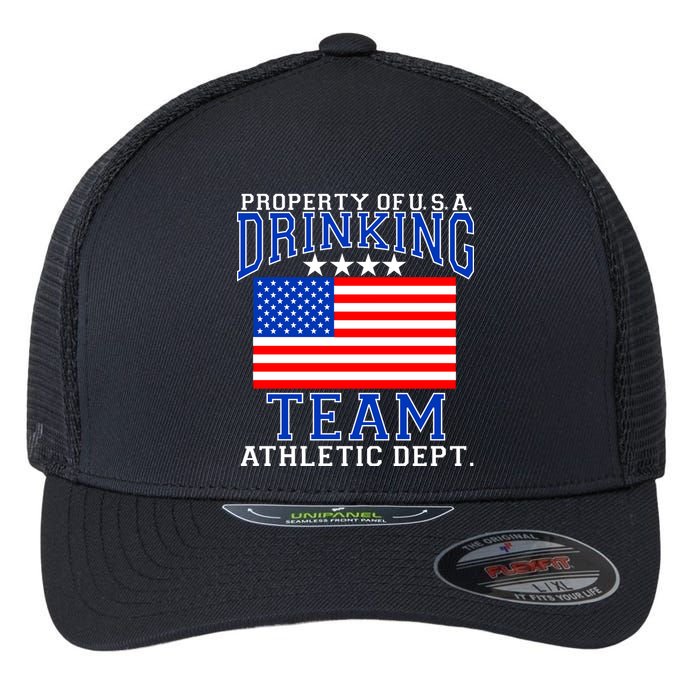 Property of U.S.A. Drinking Team Flexfit Unipanel Trucker Cap