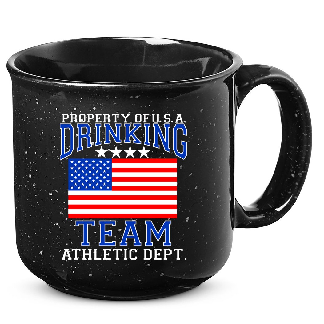 Property of U.S.A. Drinking Team 15oz Campfire Ceramic Mug