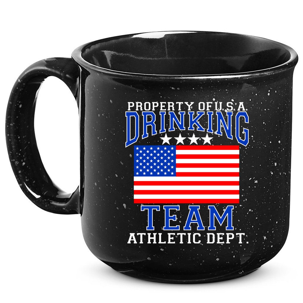 Property of U.S.A. Drinking Team 15oz Campfire Ceramic Mug