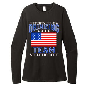 Property of U.S.A. Drinking Team Womens CVC Long Sleeve Shirt