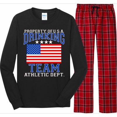 Property of U.S.A. Drinking Team Long Sleeve Pajama Set