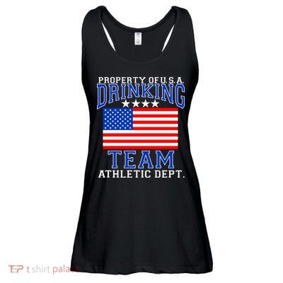 Property of U.S.A. Drinking Team Ladies Essential Flowy Tank