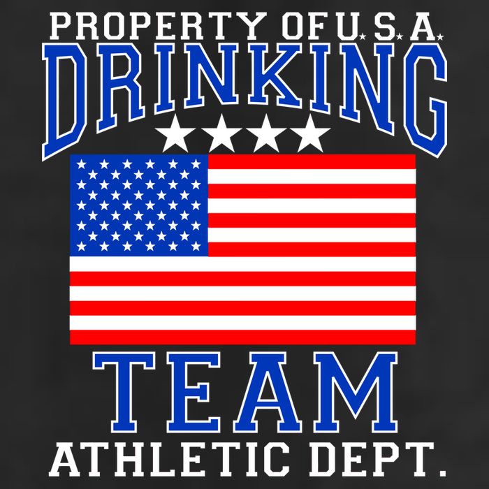Property of U.S.A. Drinking Team Crop Fleece Hoodie