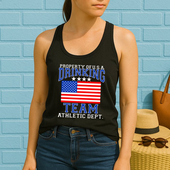 Property of U.S.A. Drinking Team Womens Tank Top