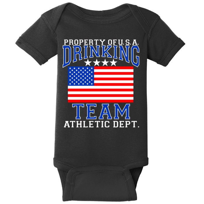 Property of U.S.A. Drinking Team Baby Bodysuit