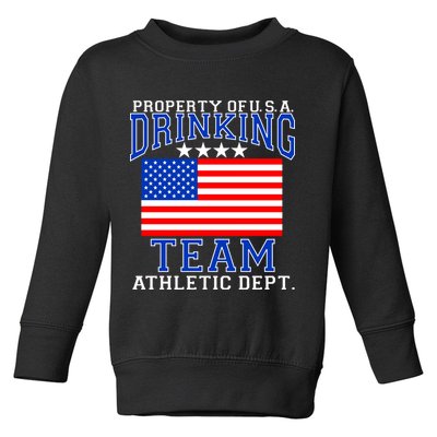 Property of U.S.A. Drinking Team Toddler Sweatshirt