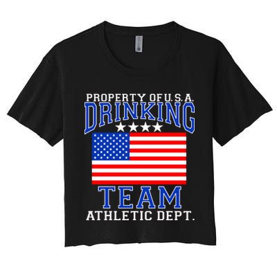 Property of U.S.A. Drinking Team Crop Top