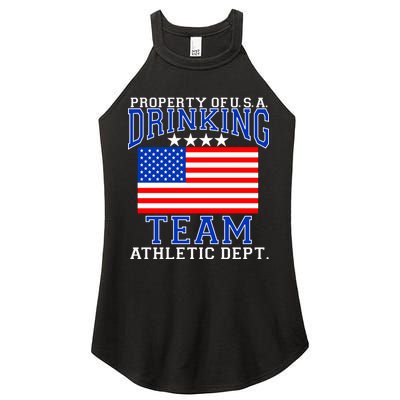 Property of U.S.A. Drinking Team Women's Perfect Tri Rocker Tank