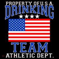 Property of U.S.A. Drinking Team Women's V-Neck T-Shirt