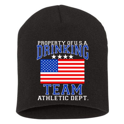 Property of U.S.A. Drinking Team Short Acrylic Beanie