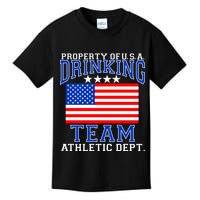 Property of U.S.A. Drinking Team Kids T-Shirt