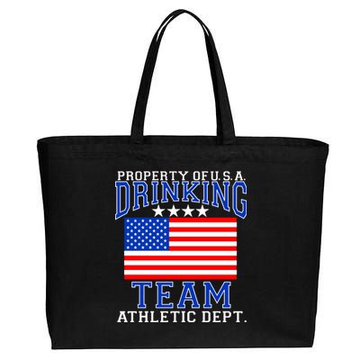 Property of U.S.A. Drinking Team Cotton Canvas Jumbo Tote