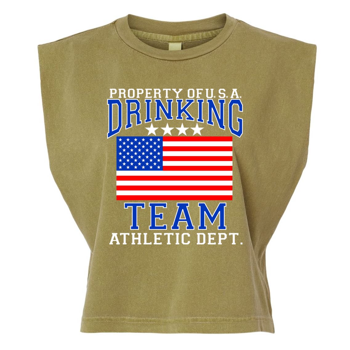 Property of U.S.A. Drinking Team Garment-Dyed Women's Muscle Tee