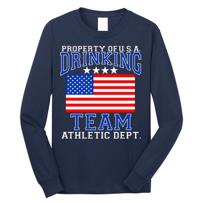 Property of U.S.A. Drinking Team Long Sleeve Shirt