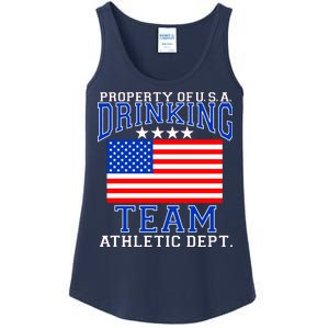 Property of U.S.A. Drinking Team Ladies Essential Tank