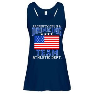 Property of U.S.A. Drinking Team Ladies Essential Flowy Tank