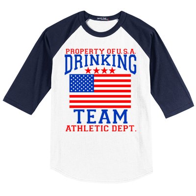 Property of U.S.A. Drinking Team Baseball Sleeve Shirt