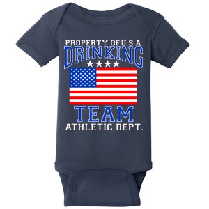 Property of U.S.A. Drinking Team Baby Bodysuit