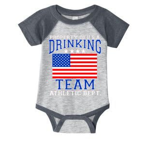 Property of U.S.A. Drinking Team Infant Baby Jersey Bodysuit