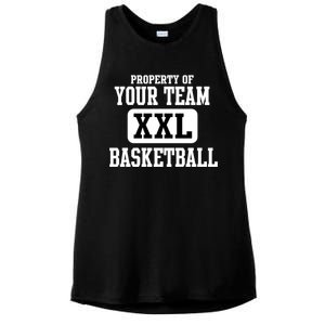 Property Of Your Team XXL Sports Personalize Text Ladies PosiCharge Tri-Blend Wicking Tank