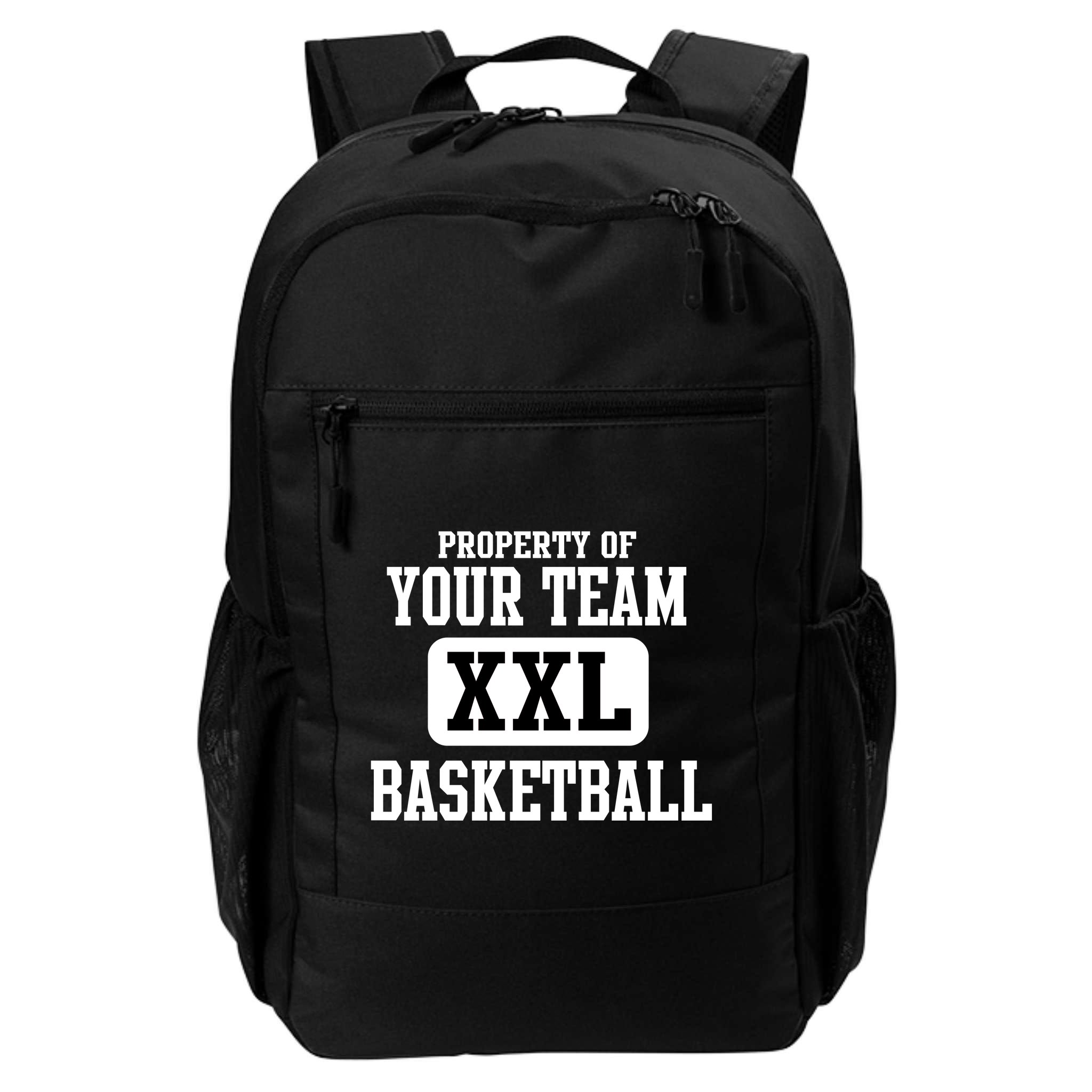 Property Of Your Team XXL Sports Personalize Text Backpack